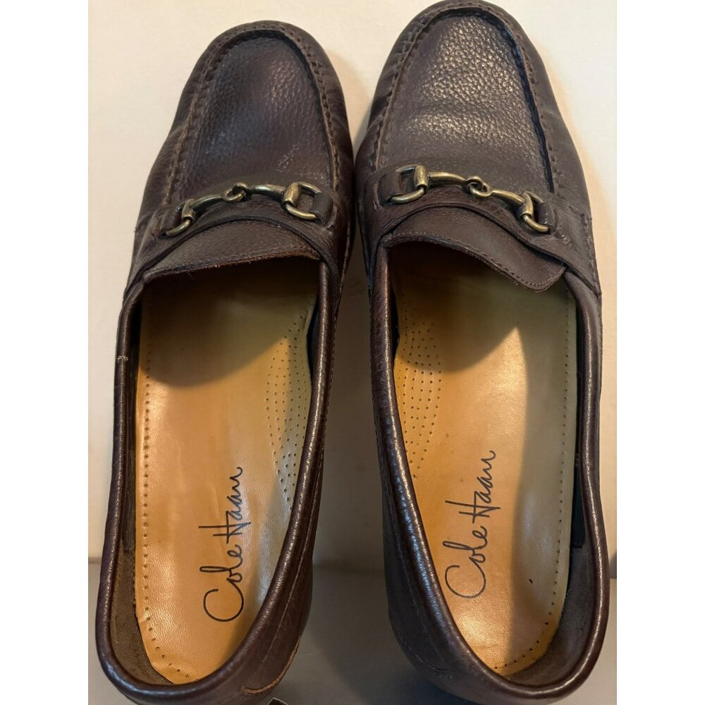 Cole Haan Mens Brown Leather Horsebit Loafers Size 11.5 M